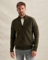 Cardigan with zipper closure and raglan sleeves – Weeping Willow – Cardigans | PME LEGEND