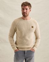 Pullover in cotton mélange with flight pocket – Castle Wall – Pullovers | PME LEGEND