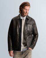 Leather jacket – Grey Comfort Denim – Leather jackets | CAST IRON