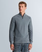 Pullover with raglan sleeves and half-zip – Black Indigo – Pullovers | CAST IRON