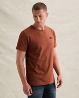 American Classic T-shirt in cotton with stretch – Brown – T-shirts | PME LEGEND