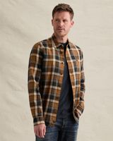 Shirt with lumberjack check pattern and embroidered logo – Brown – Casual shirts | PME LEGEND