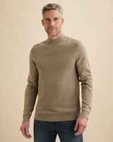 Trui van katoen/modal met mockneck – Castle Wall – Heren truien | VANGUARD