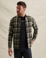 Shirt with lumberjack check pattern and embroidered logo – Weeping Willow – Casual shirts | PME LEGEND