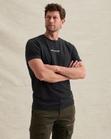 T-shirt with small artwork and waffle texture – Black Indigo – T-shirts | PME LEGEND