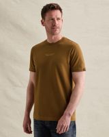 T-shirt with small artwork and waffle texture – Brown – T-shirts | PME LEGEND