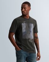 Regular fit T-shirt with artwork – Grey Comfort Denim – Heren t-shirts | CAST IRON