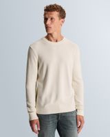 Pullover with allover texture and ribbed trims – Castle Wall – Heren truien | CAST IRON