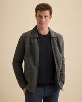 Suede shirt jacket – Black Indigo – Leather jackets | VANGUARD