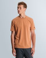 Relaxed fit T-shirt with off-placed logo – Brown – T-shirts | CAST IRON