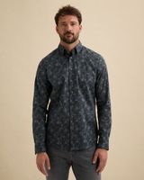 Overhemd met allover print en Kentkraag – Black Indigo – Heren casual overhemden | VANGUARD