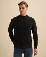 Trui van katoen/modal met mockneck – Moonless Night – Heren truien | VANGUARD