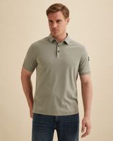 Polo van interlock jersey met structuur – Weeping Willow – Heren polo's | VANGUARD