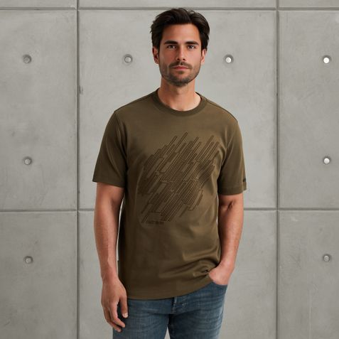 T-shirt with artwork – Brown – T-shirts & polo shirts | CAST IRON