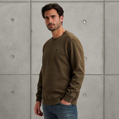 Sweatshirt with twill texture – Brown – Sweatshirts & hoodies | CAST IRON
