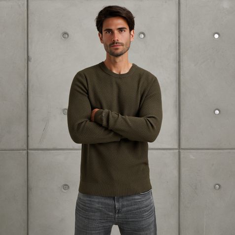 Pullover in Ecovero viscose blend – Weeping Willow – Knitwear | CAST IRON