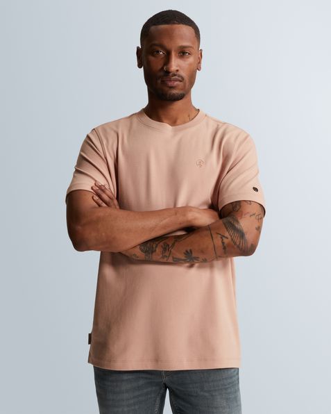 T-shirt in interlock jersey with crew neck – Mellow Rose – T-shirts | CAST IRON