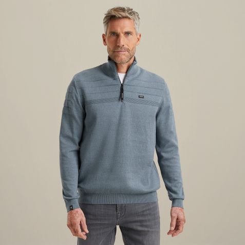 Half-zip pullover – Black Indigo – Knitwear | VANGUARD