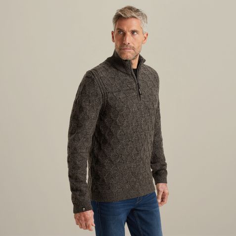 Half-zip pullover – Moonless Night – Knitwear | VANGUARD