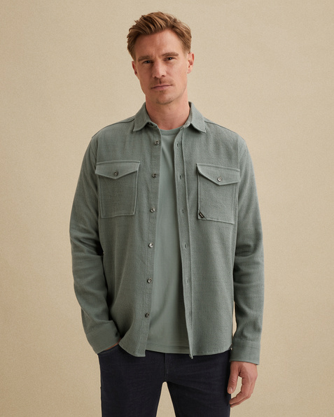 Shirt jacket met structuur – Black Indigo – Shirt jackets | VANGUARD