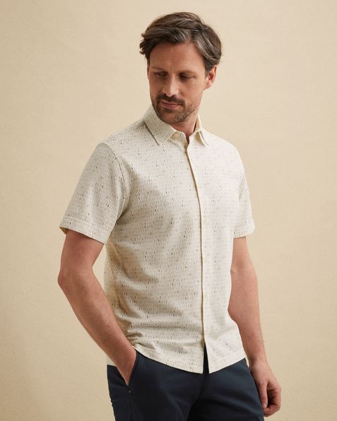 Shirt with allover print and short sleeves – Snow White – Dress shirts | VANGUARD