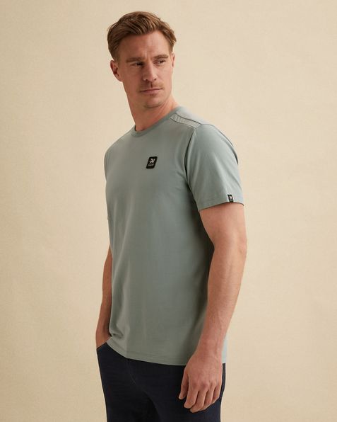 T-shirt met badge – Black Indigo – T-shirts | VANGUARD