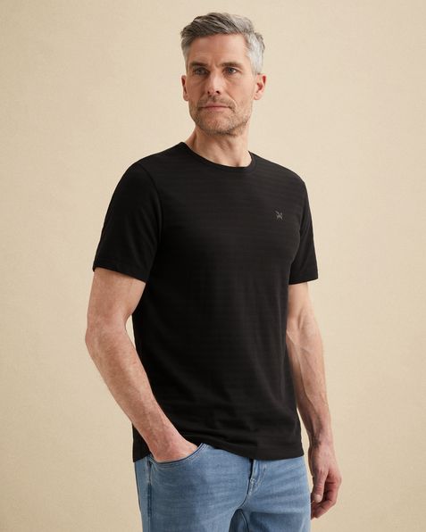 T-shirt met streepstructuur – Moonless Night – T-shirts | VANGUARD