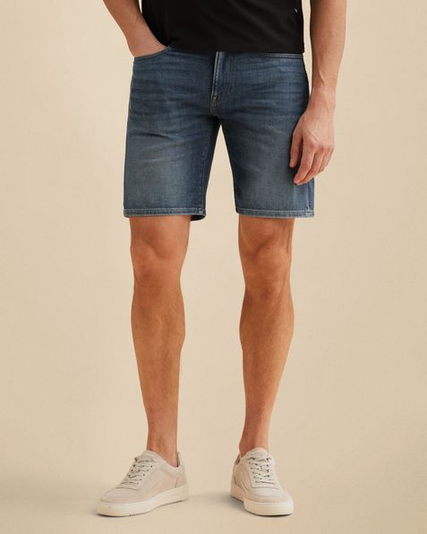 V40 straight fit shorts – Black Indigo – Shorts | VANGUARD
