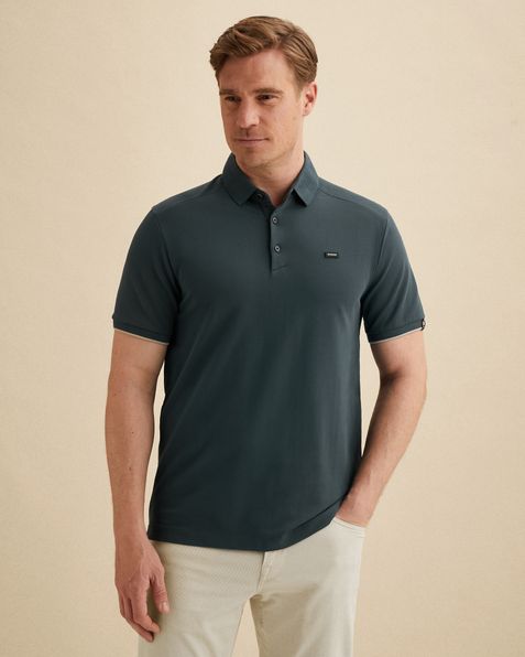 Polo van piquéblend – Black Indigo – Polo's | VANGUARD