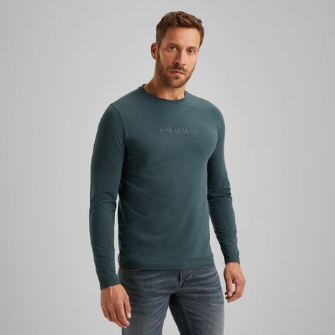 T-shirt with long sleeves – Black Indigo – T-shirts & polo shirts | PME LEGEND