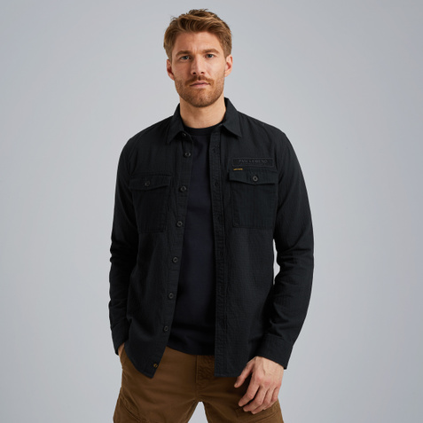 Shirt with chest pockets – Black Indigo – Shirts | PME LEGEND