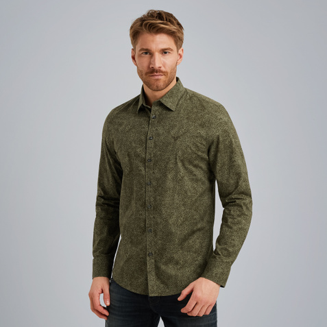 Shirt with allover print – Weeping Willow – Shirts | PME LEGEND