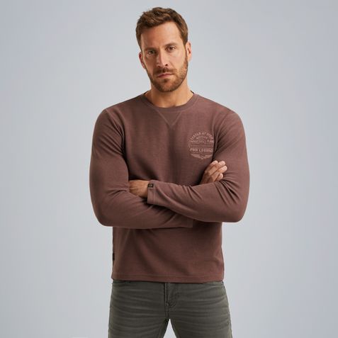 T-shirt with long sleeves – Brown – T-shirts & polo shirts | PME LEGEND