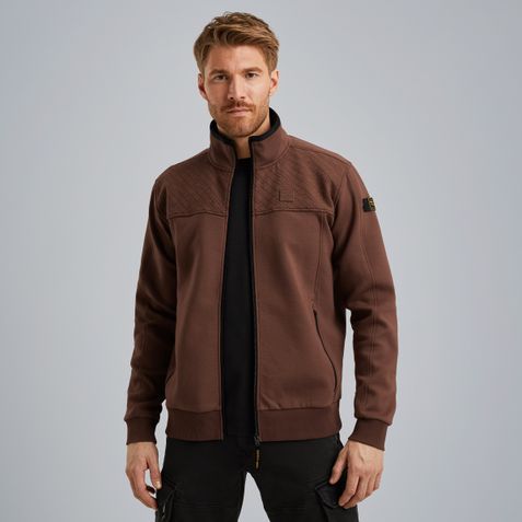 Sweat jacket with zipper closure – Brown – Sweatshirts & hoodies | PME LEGEND