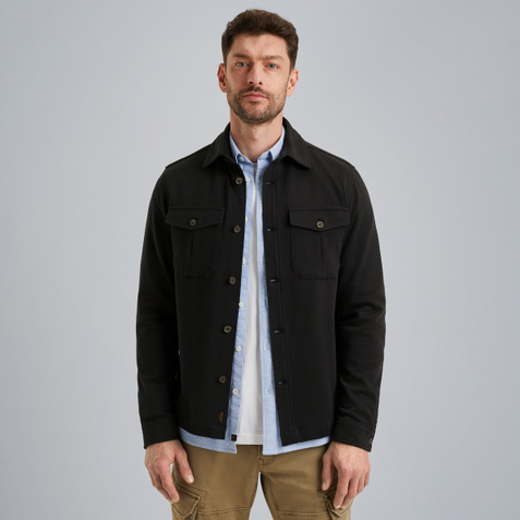 Shirt jacket with button closure – Black Indigo – Shirts | PME LEGEND