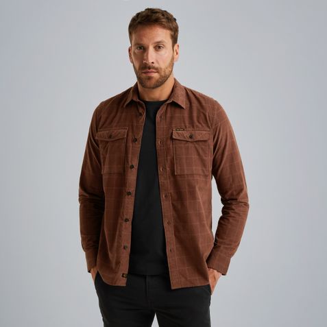 Shirt in corduroy – Brown – Shirts | PME LEGEND