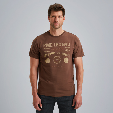 T-shirt with artwork – Brown – T-shirts & polo shirts | PME LEGEND