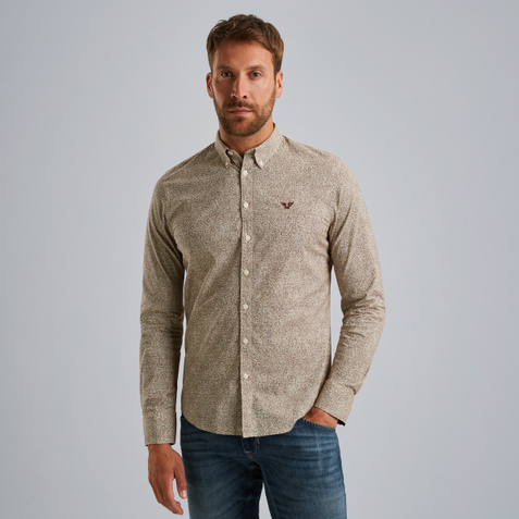 Shirt with allover print – Brown – Shirts | PME LEGEND