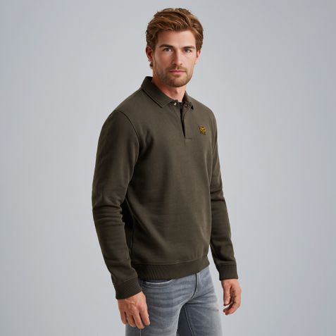 Sweatshirt with polo collar – Elmwood – Sweatshirts & hoodies | PME LEGEND