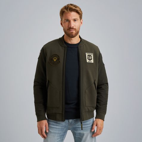 Sweat jacket with badges – Elmwood – Sweatshirts & hoodies | PME LEGEND