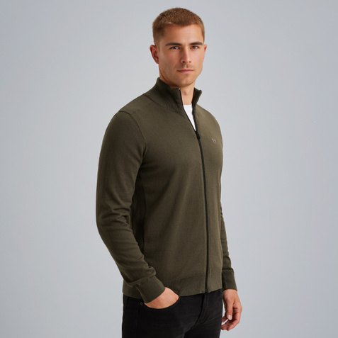 Cardigan with zipper closure – Elmwood – Cardigans | PME LEGEND