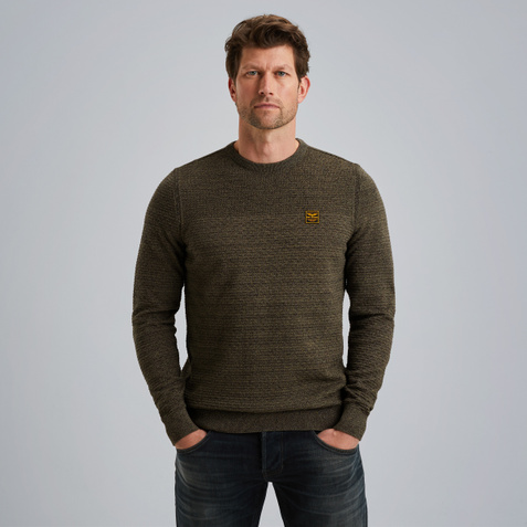 Pullover in mouliné cotton – Elmwood – Pullovers | PME LEGEND
