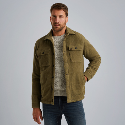 Shirt jacket with waffle structure – Weeping Willow – New in | PME LEGEND