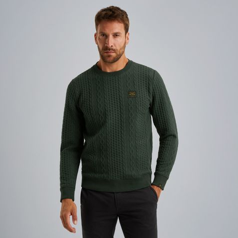 Sweatshirt in jacquard sweat fabric – Elmwood – Sweatshirts & hoodies | PME LEGEND