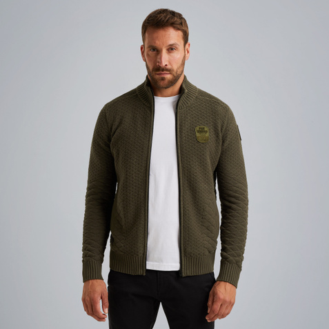 Cardigan with zipper closure – Elmwood – Cardigans | PME LEGEND