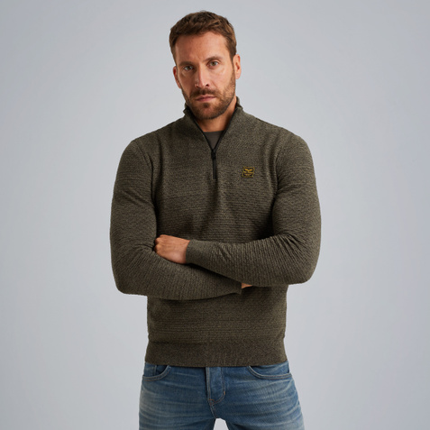Pullover with half zipper – Elmwood – Pullovers | PME LEGEND