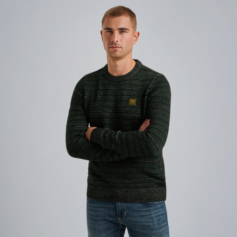 Pullover with crewneck – Moonless Night – Pullovers | PME LEGEND