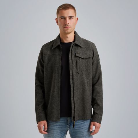 Hemdjacke aus Wollmischung – Grey Comfort Denim – Shirts | PME LEGEND
