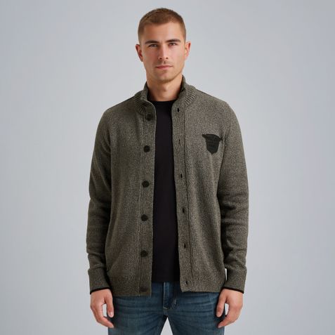 Cardigan with button closure – Weeping Willow – Knitwear | PME LEGEND