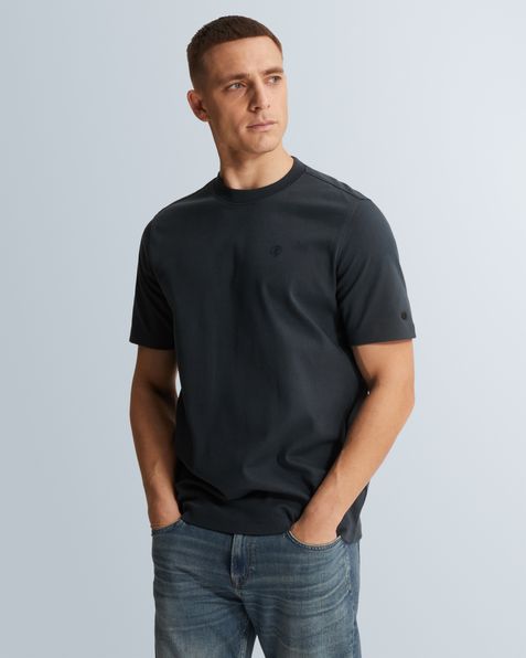 T-shirt in interlock jersey – Black Indigo – T-shirts | CAST IRON